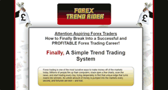 Desktop Screenshot of forextrendrider.com