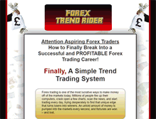 Tablet Screenshot of forextrendrider.com